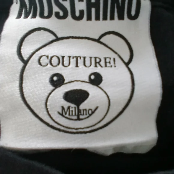Moschino Black and Gold Teddy Bear T-Shirt SIZE LG. - Picture 3 of 7
